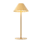 Ginevra table lamp by Renwil, zinc alloy and stainless steel, gold finish