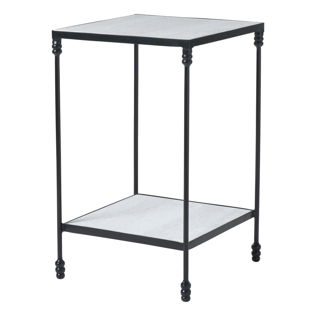 Giulia accent table by Renwil, iron, white finish