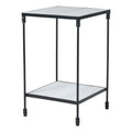 Giulia accent table by Renwil, iron, white finish
