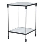 Giulia accent table by Renwil, iron, white finish