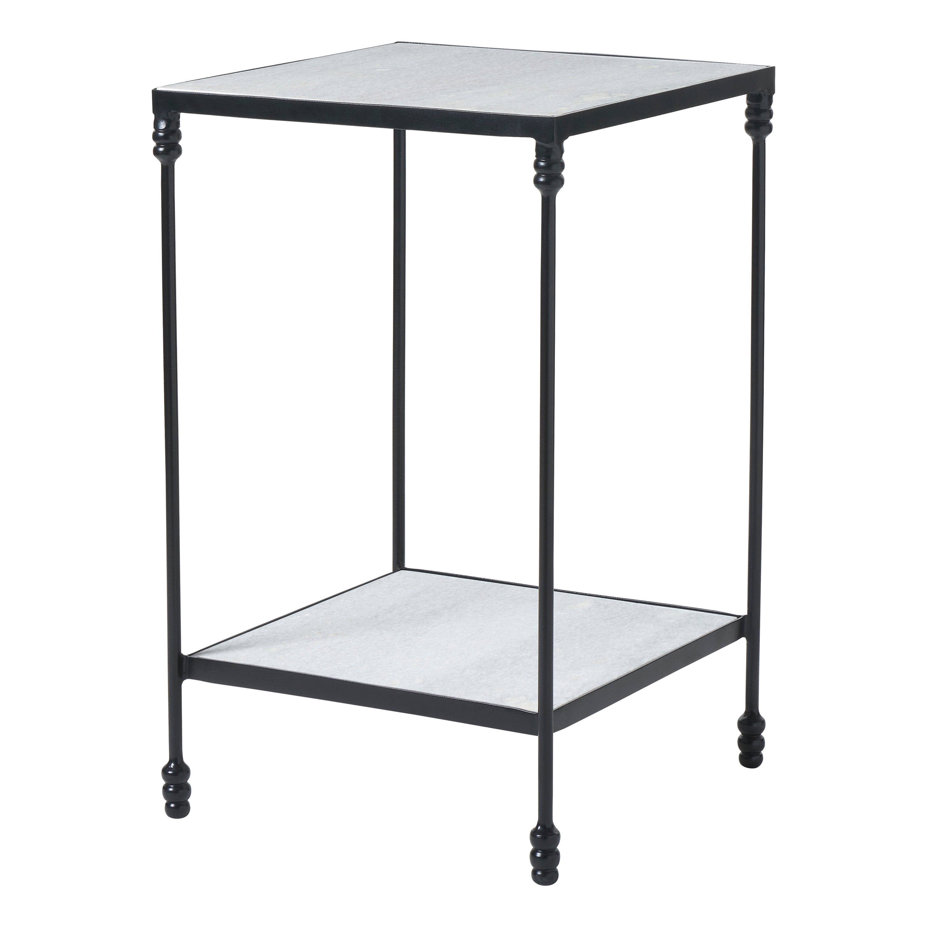 Giulia accent table by Renwil, iron, white finish