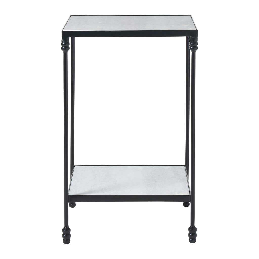 Giulia accent table by Renwil, iron, white finish
