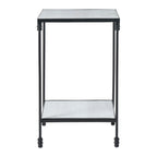 Giulia accent table by Renwil, iron, white finish