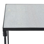 Giulia accent table by Renwil, iron, white finish