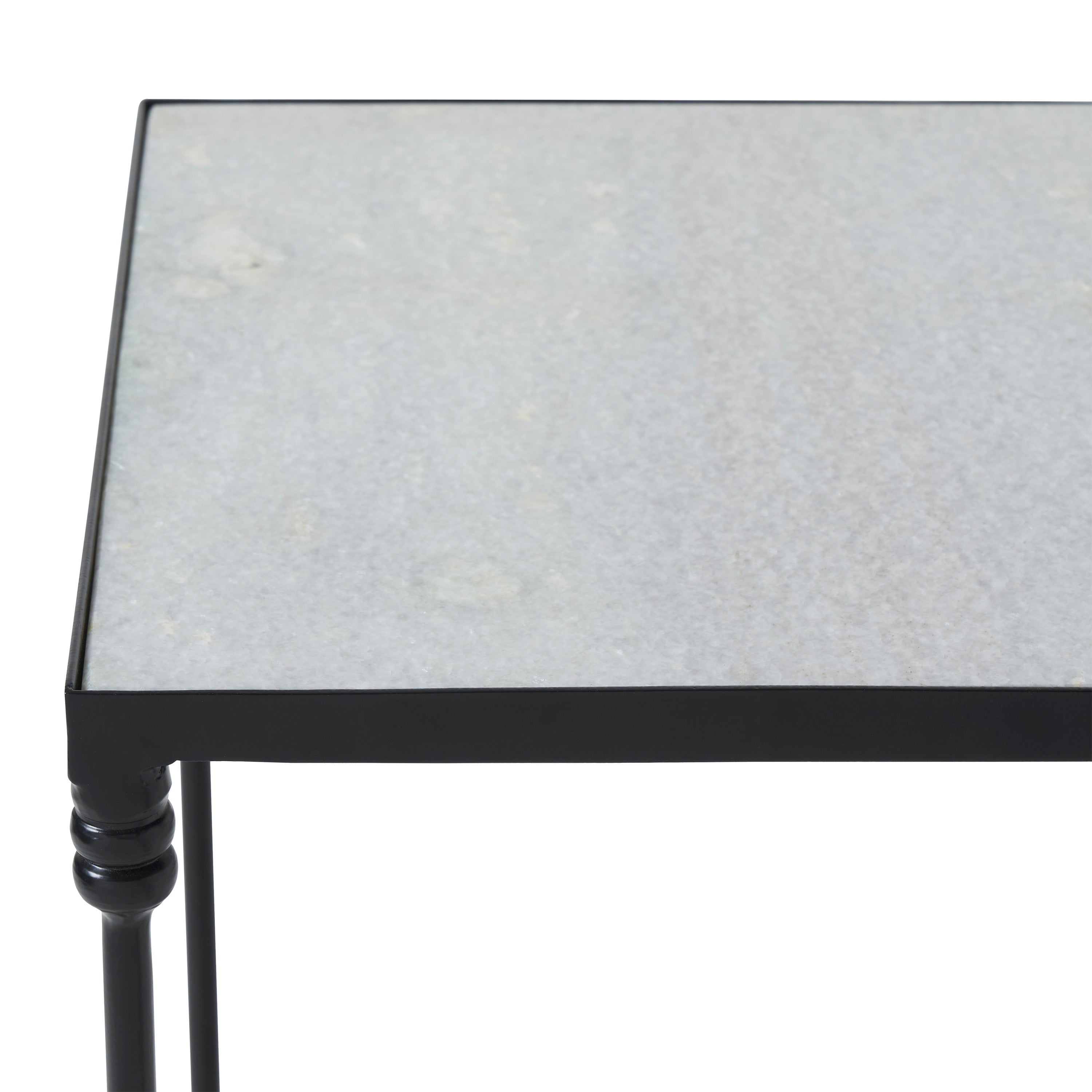 Giulia accent table by Renwil, iron, white finish