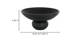 Black Terracotta Asha Decorative Bowl