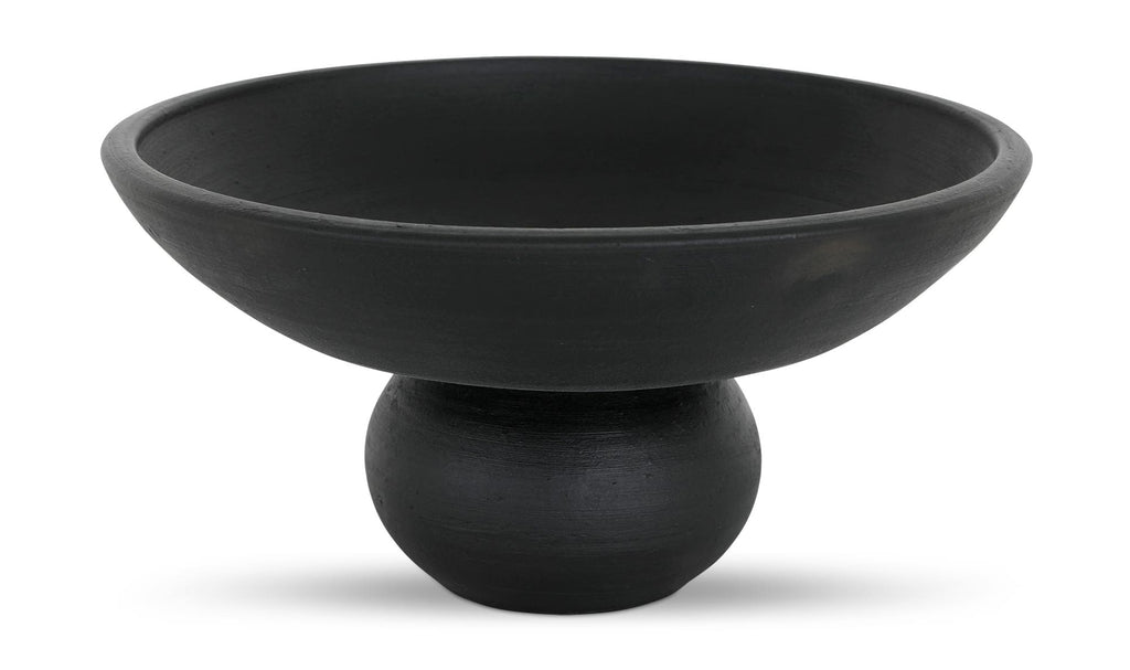 Black Terracotta Asha Decorative Bowl