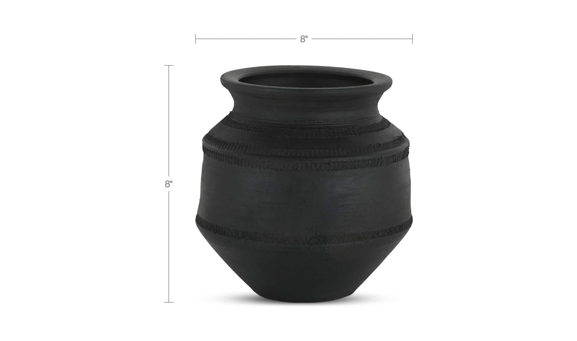 Black Terracotta Astra Vessel