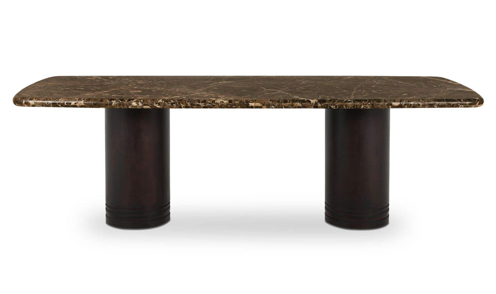 Daphne Dining Table Dark Emperador Marble
