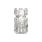 Gladys vase by Renwil, mouth-blown glass, clear fluted
