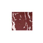 Grace accent table by Moe's Home Collection, Rosso Levante marble, sculptural turned base