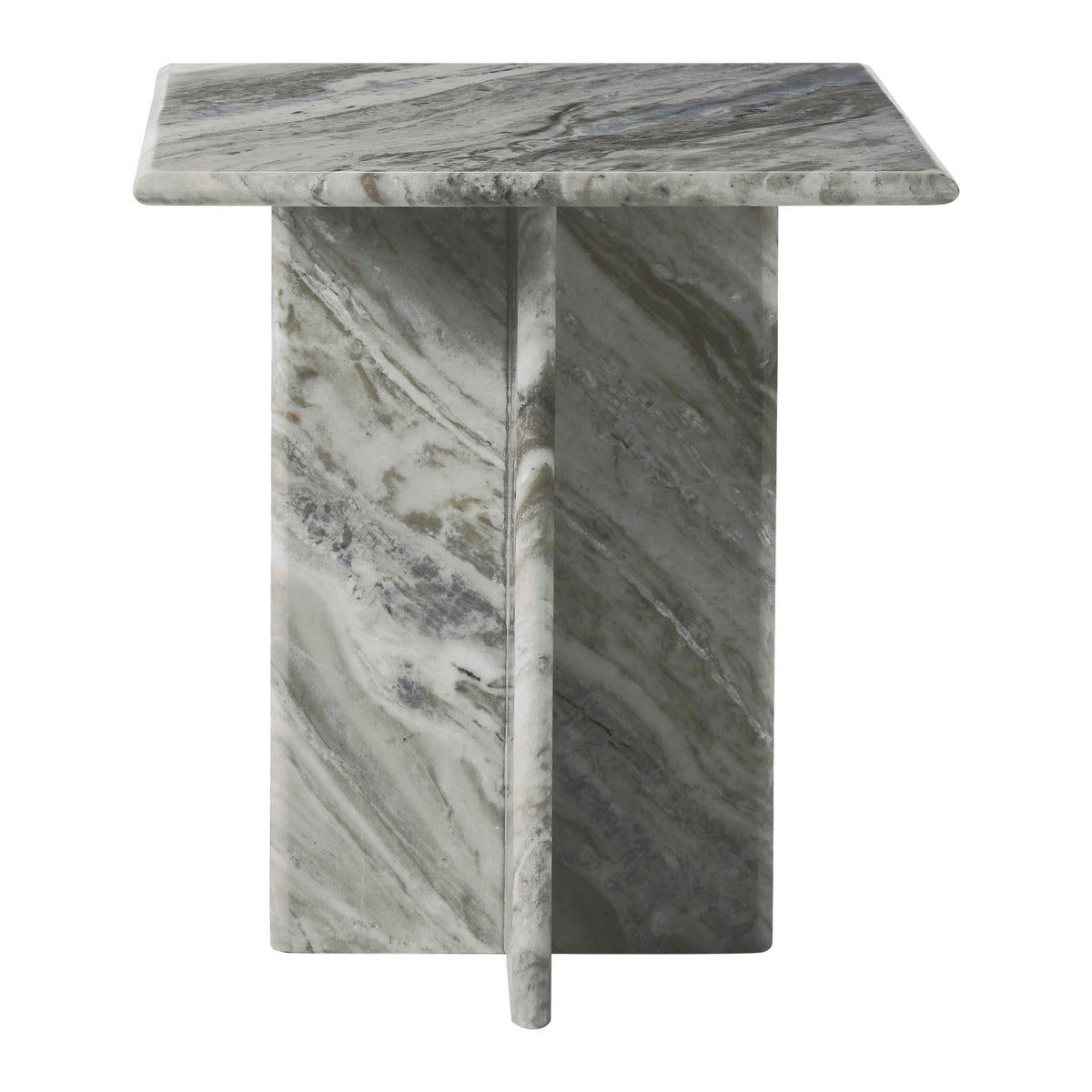Grayson accent table by Renwil, sanwar marble, natural stone