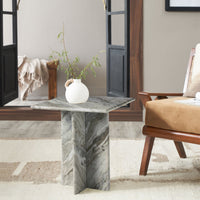 Grayson accent table by Renwil, sanwar marble, natural stone