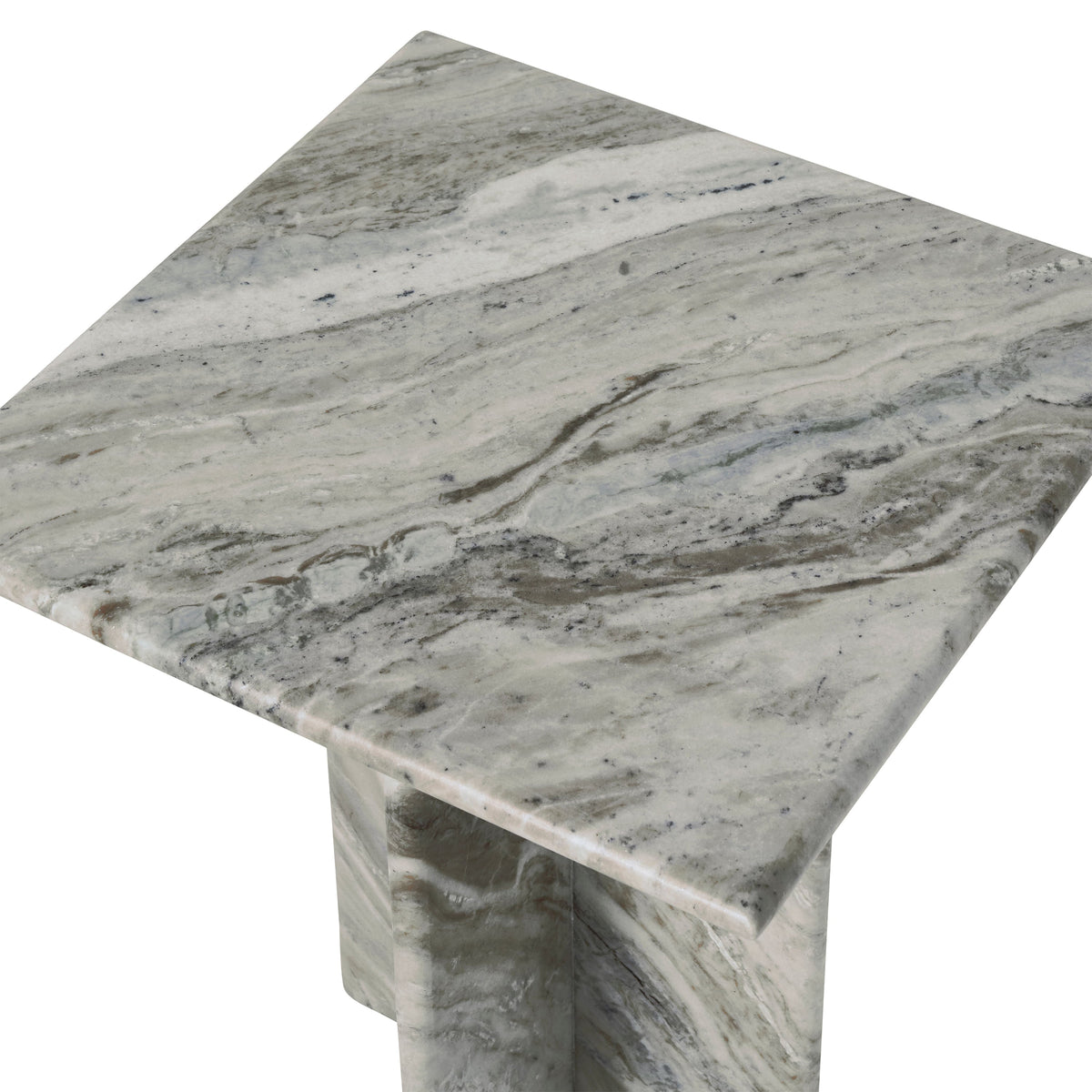 Grayson accent table by Renwil, sanwar marble, natural stone