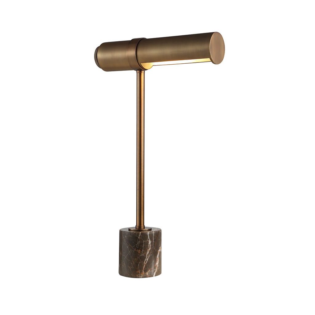 Gusle table lamp by Renwil, iron, dark antique brushed bronze finish
