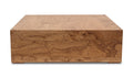 Nash Burl Coffee Table Honey Brown Burl front