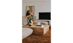 Nash Burl Coffee Table Honey Brown Burl view 2