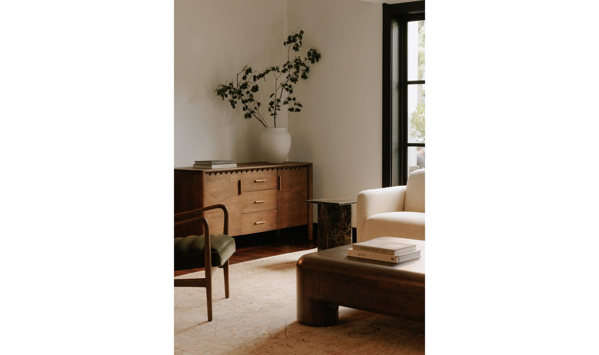Wiley 3 Drawer Sideboard Vintage Brown view 11