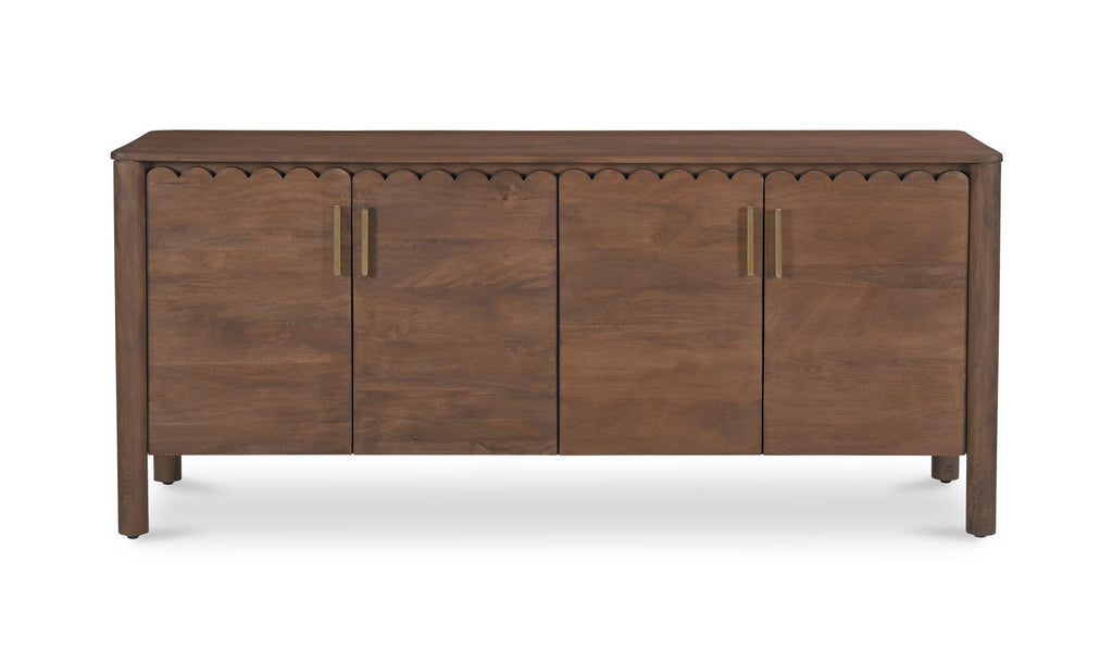 Wiley 4 Door Sideboard Vintage Brown front