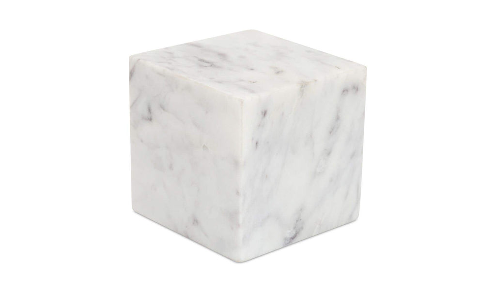 Banswara Marble Cora Cube Tabletop Accent
