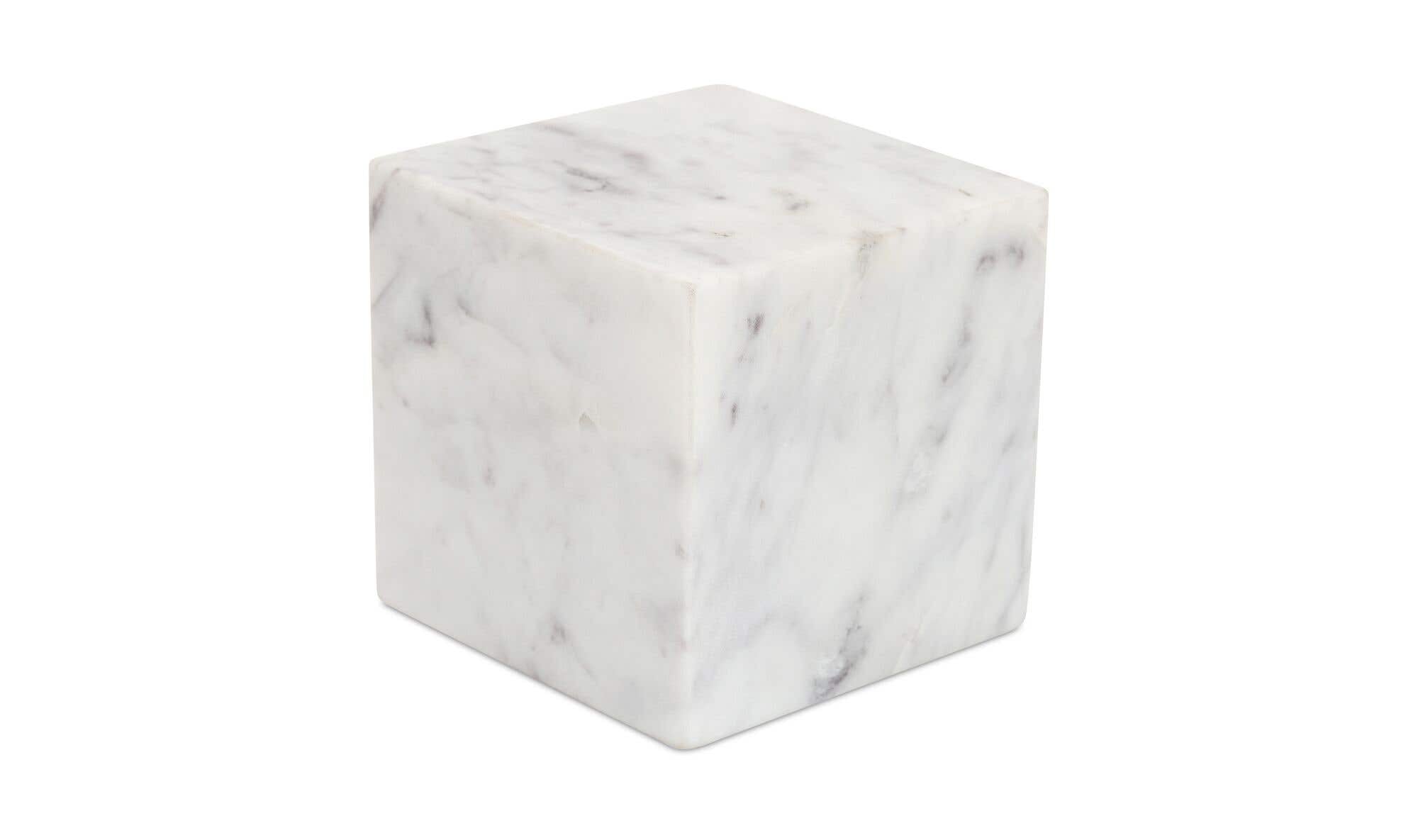 Banswara Marble Cora Cube Tabletop Accent