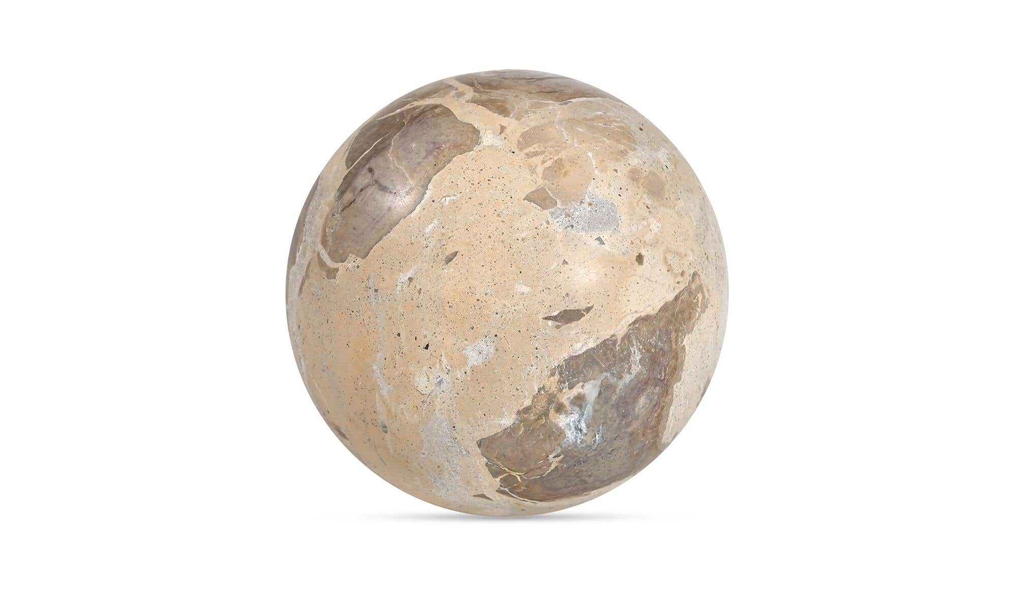 Marble Odessa Sphere Tabletop Accent - Tendu Beige Marble