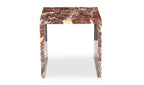 Marble Rosa Accent Table Rosso Levanto Marble