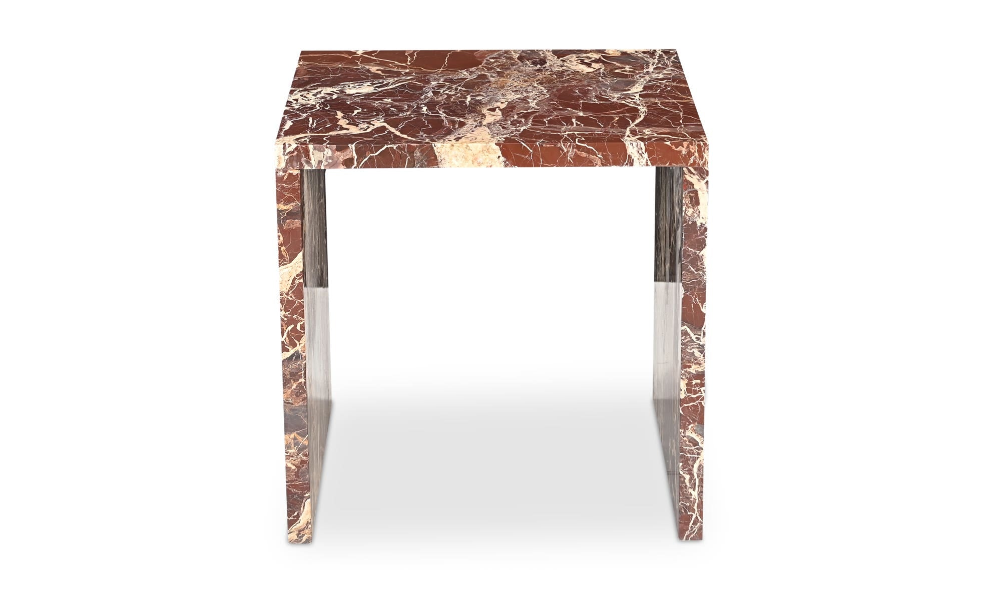 Marble Rosa Accent Table Rosso Levanto Marble