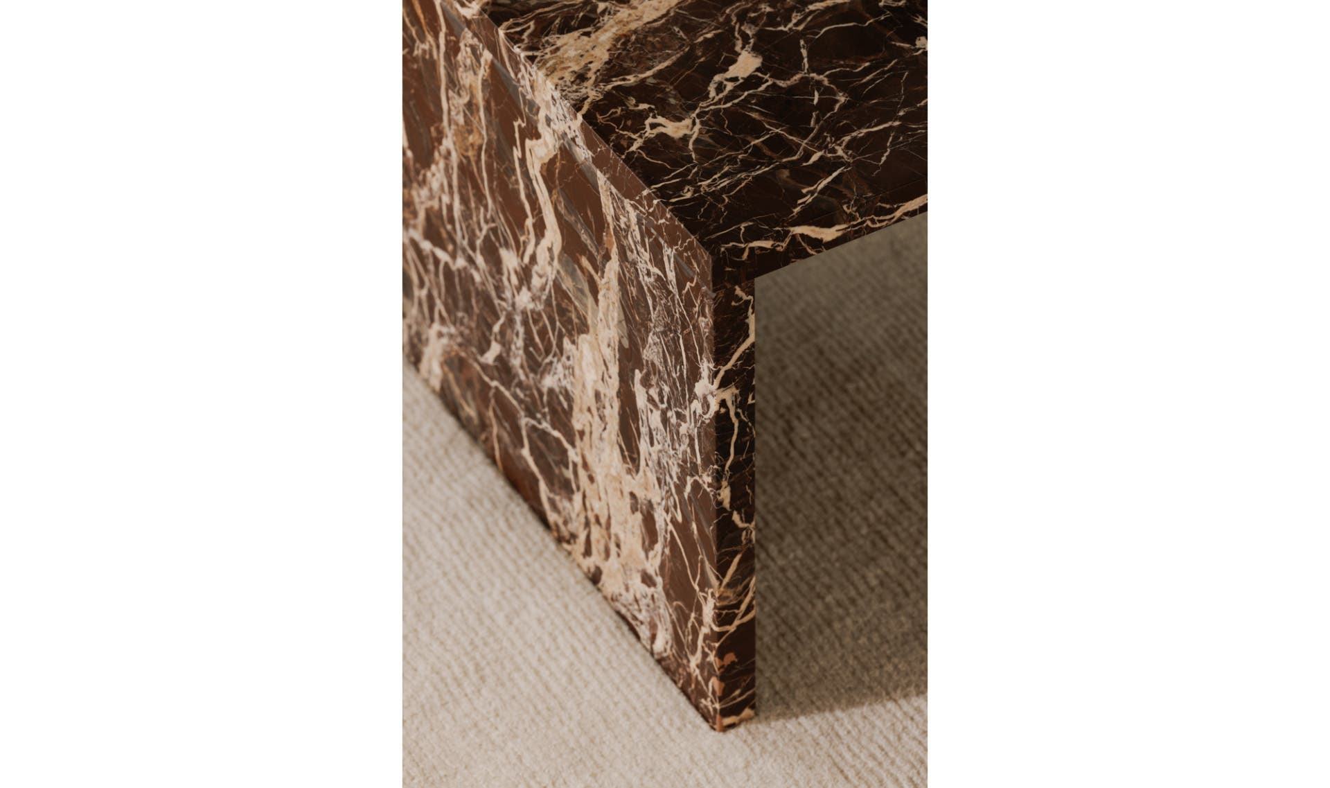 Marble Rosa Coffee Table Rosso Levanto Marble view 3