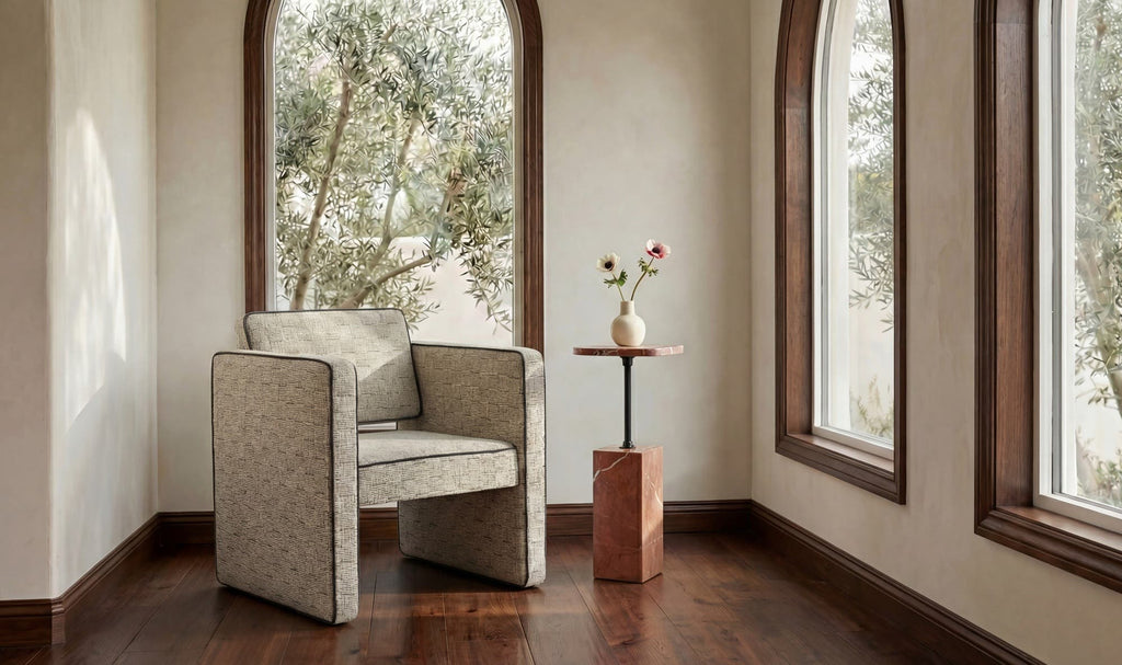 Stone-Top Caro Side Table