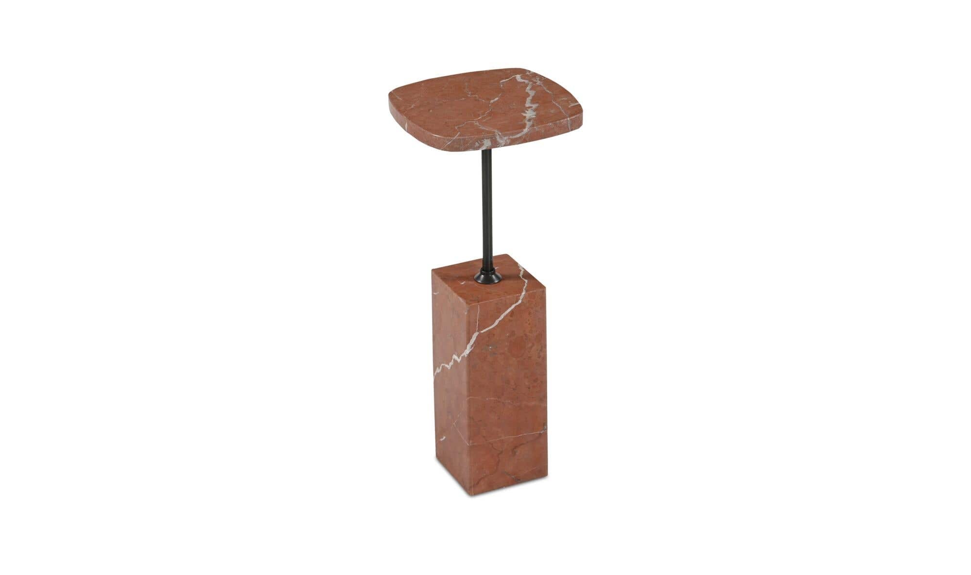 Stone-Top Caro Side Table