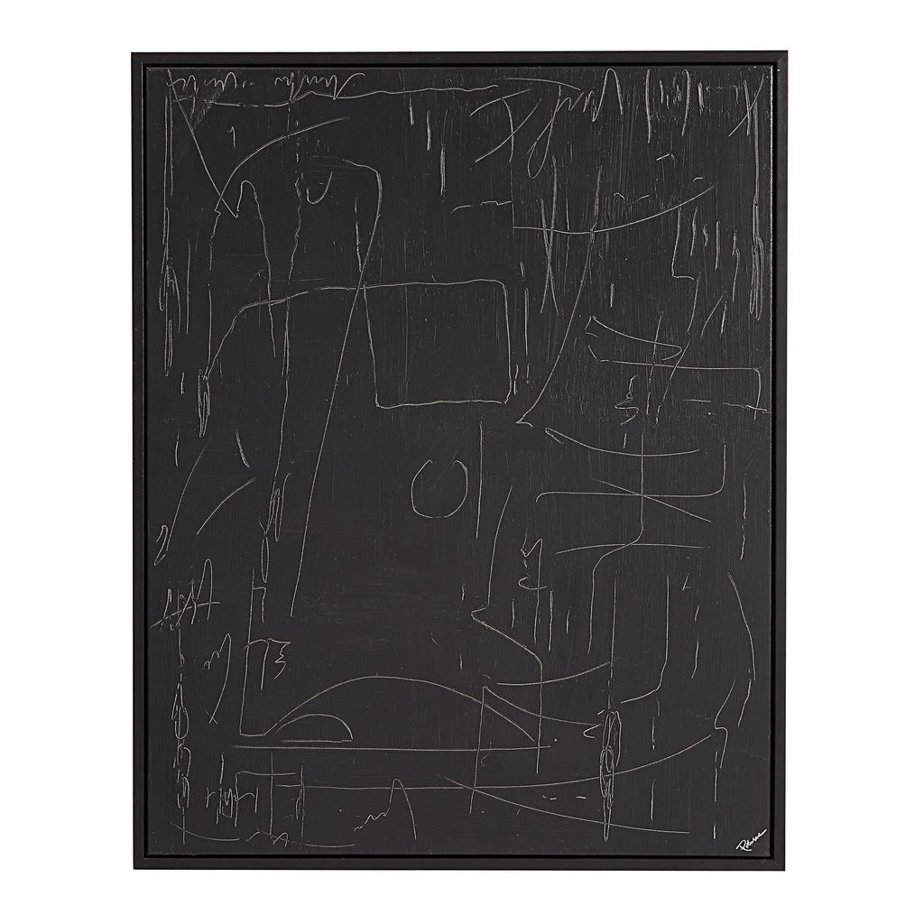 Haiku wall art by Renwil, canvas, black frame