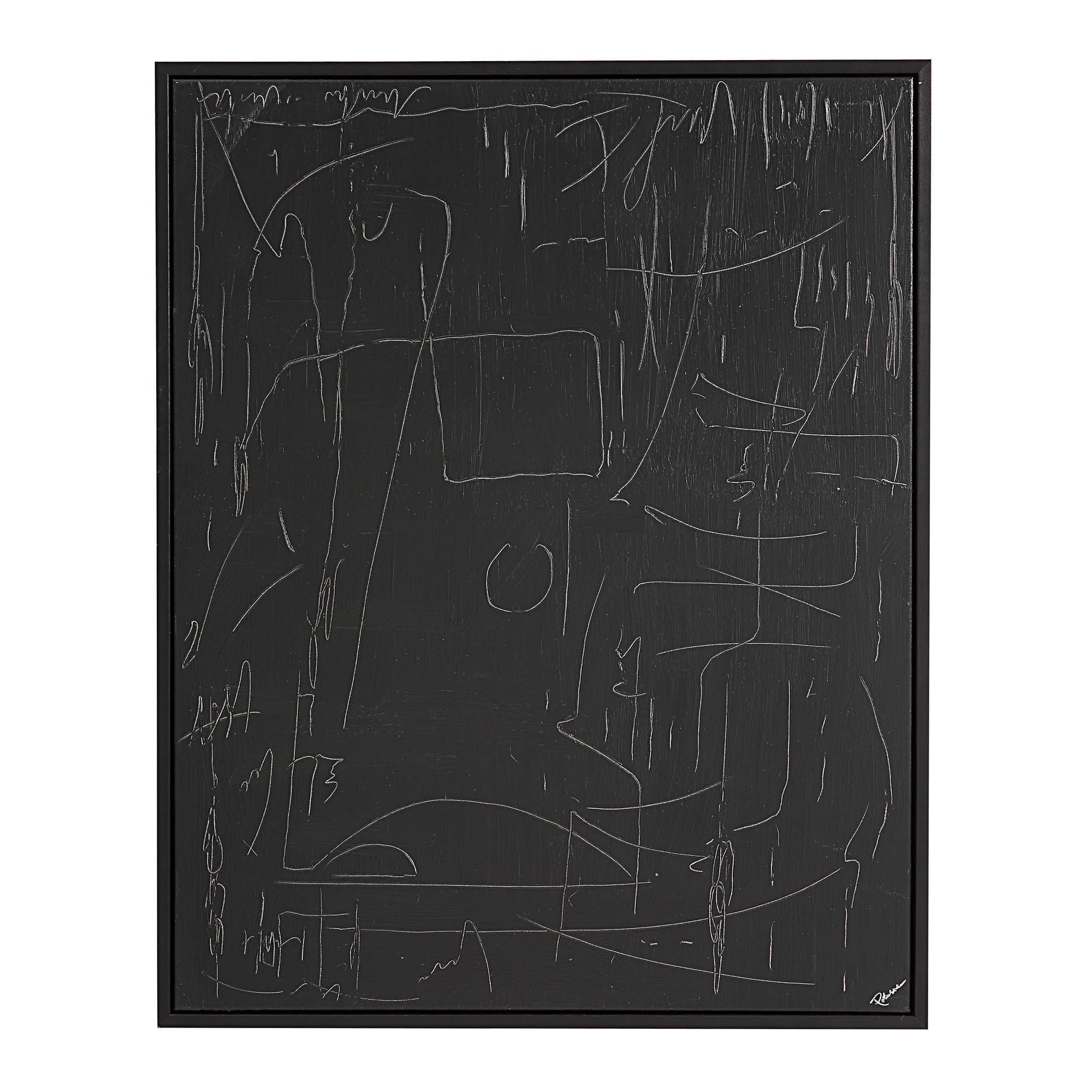 Haiku wall art by Renwil, canvas, black frame