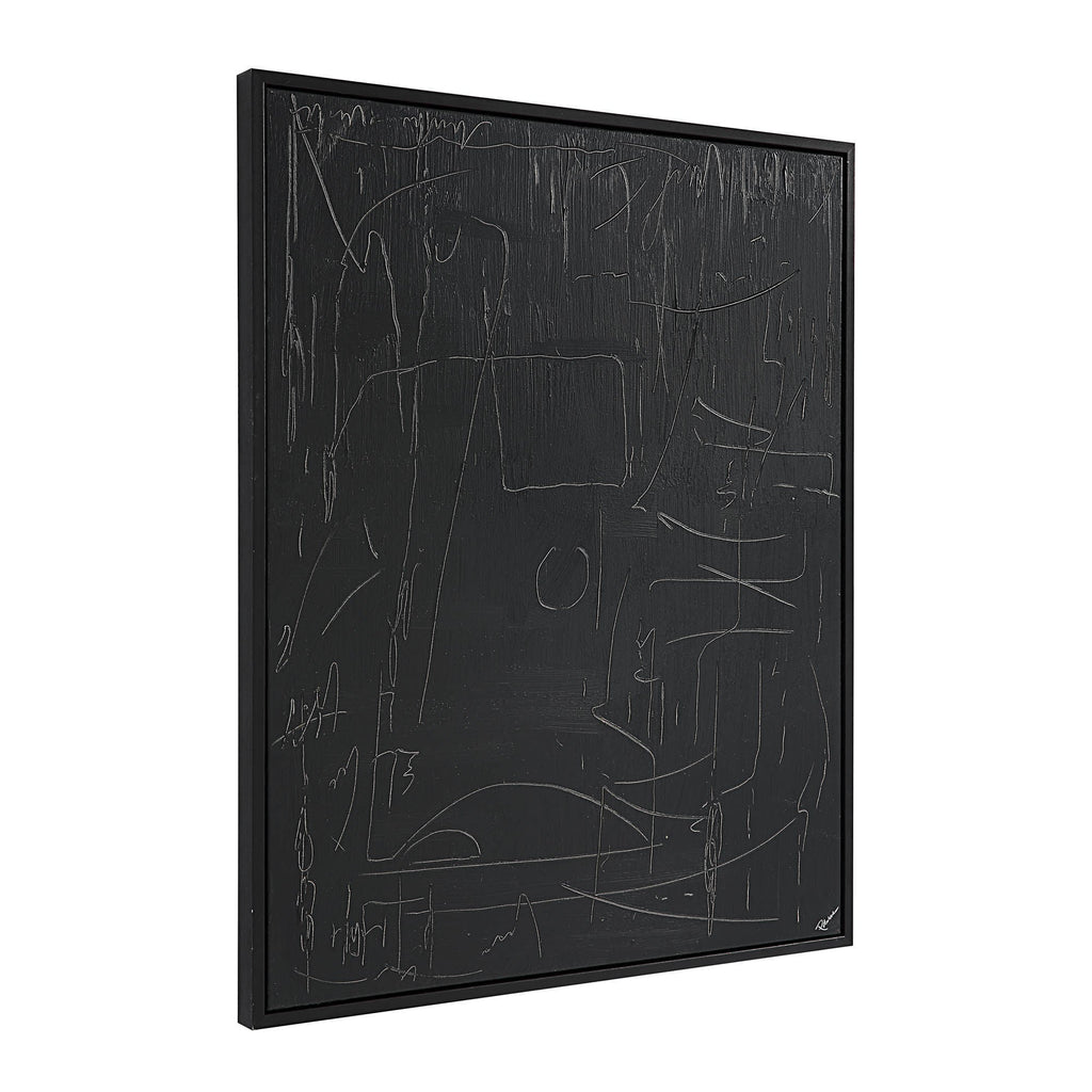 Haiku wall art by Renwil, canvas, black frame