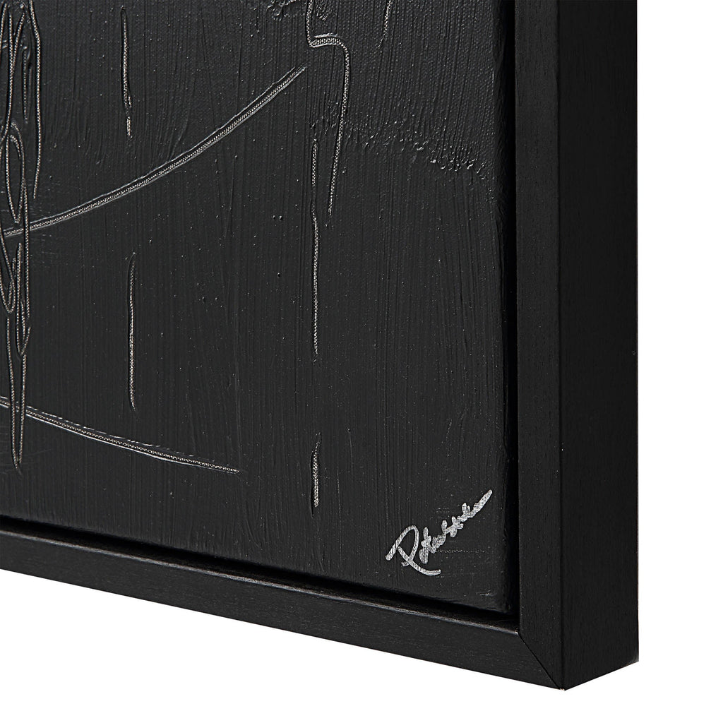 Haiku wall art by Renwil, canvas, black frame