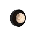 Haloa wall sconce by Renwil, mango wood, dark brown finish