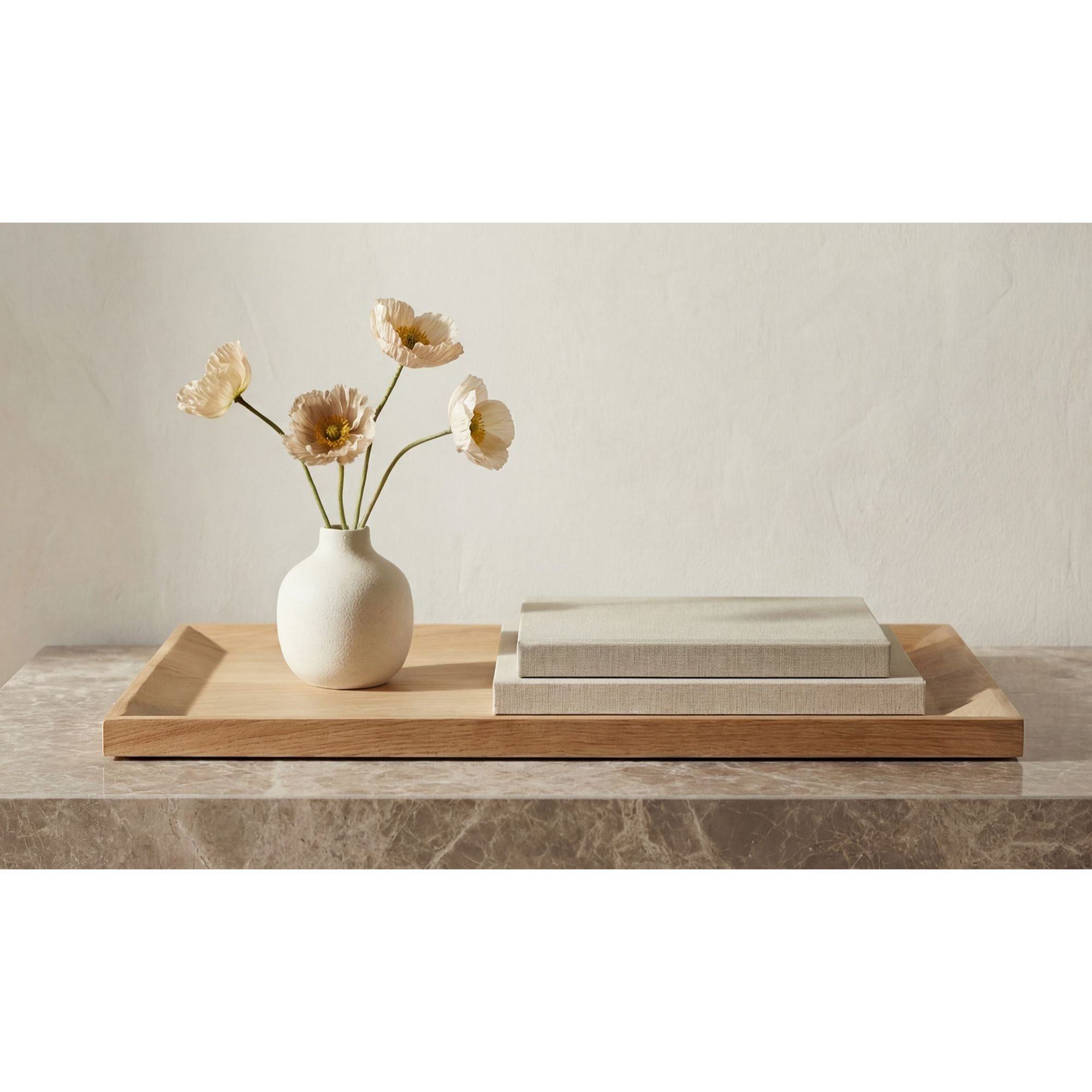 Harbor tray by Moe's Home Collection, solid oak, oiled finish