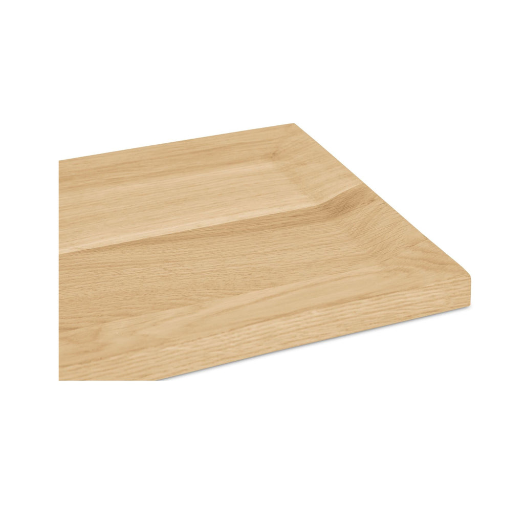 Harbor tray by Moe's Home Collection, solid oak, oiled finish