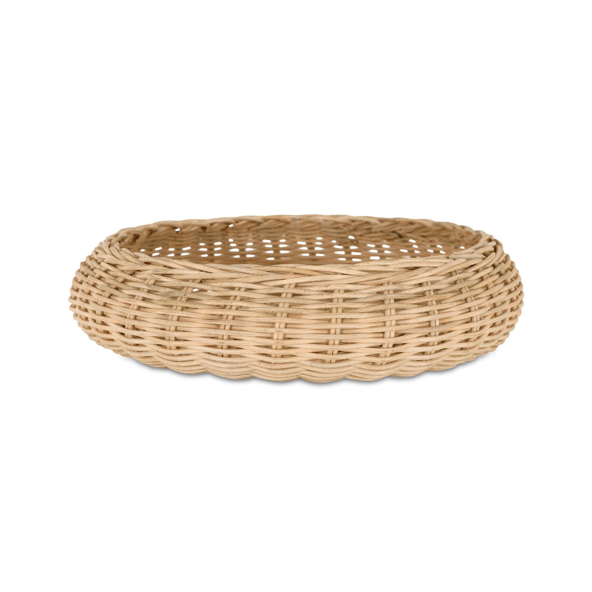 Harding bowl by Moe's Home Collection, hand-woven natural rattan, cane