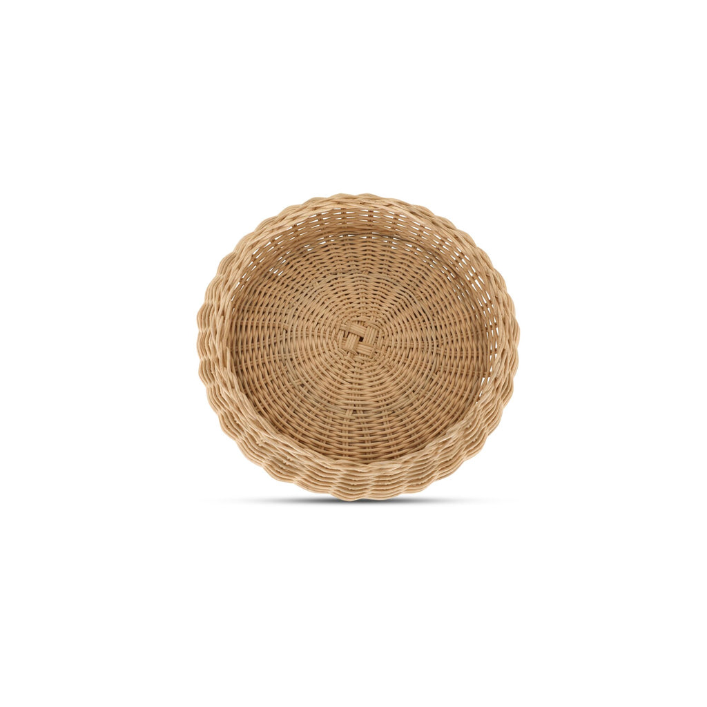 Harding bowl by Moe's Home Collection, hand-woven natural rattan, cane