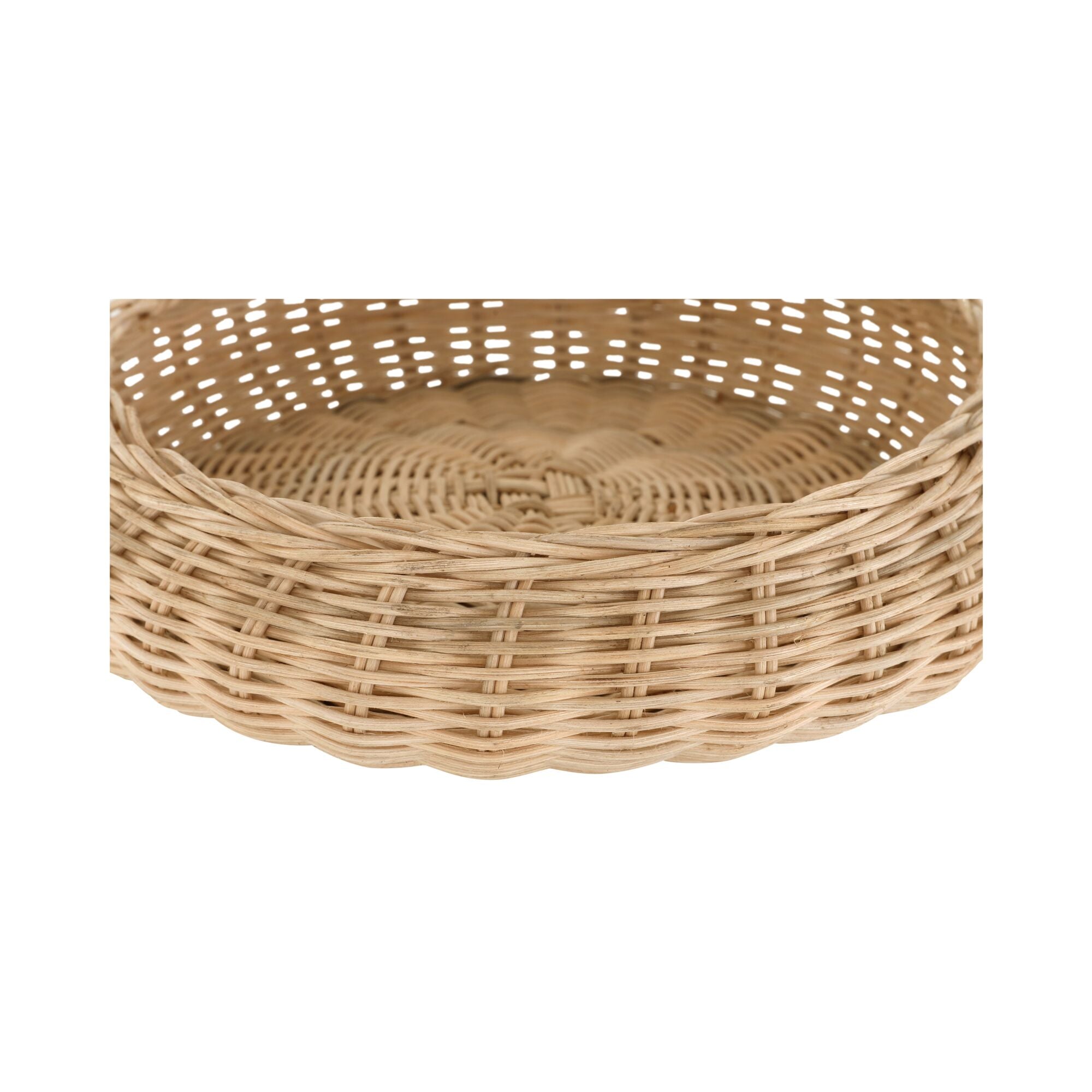 Harding bowl by Moe's Home Collection, hand-woven natural rattan, cane