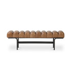 Harrison bench by Moe's Home Collection, upholstered performance fabric, tan