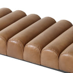 Harrison bench by Moe's Home Collection, upholstered performance fabric, tan