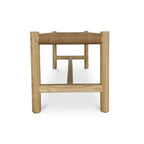 Hawthorn large bench by Moe's Home Collection, natural solid wood, light oil finish