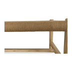 Hawthorn large bench by Moe's Home Collection, natural solid wood, light oil finish