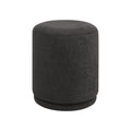 Hevea ottoman by Renwil, chenille, dark brown finish