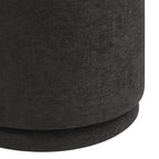 Hevea ottoman by Renwil, chenille, dark brown finish