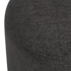 Hevea ottoman by Renwil, chenille, dark brown finish
