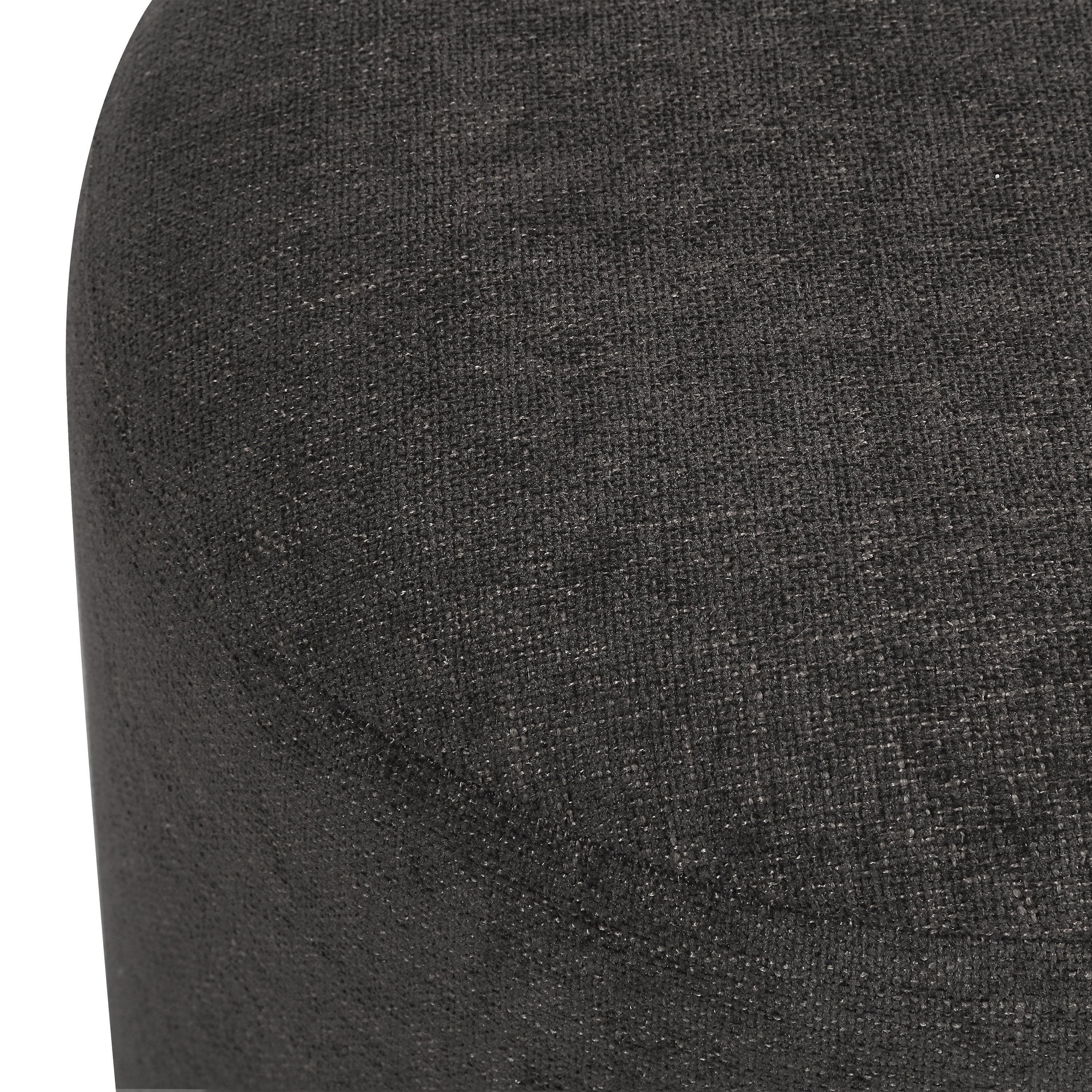 Hevea ottoman by Renwil, chenille, dark brown finish