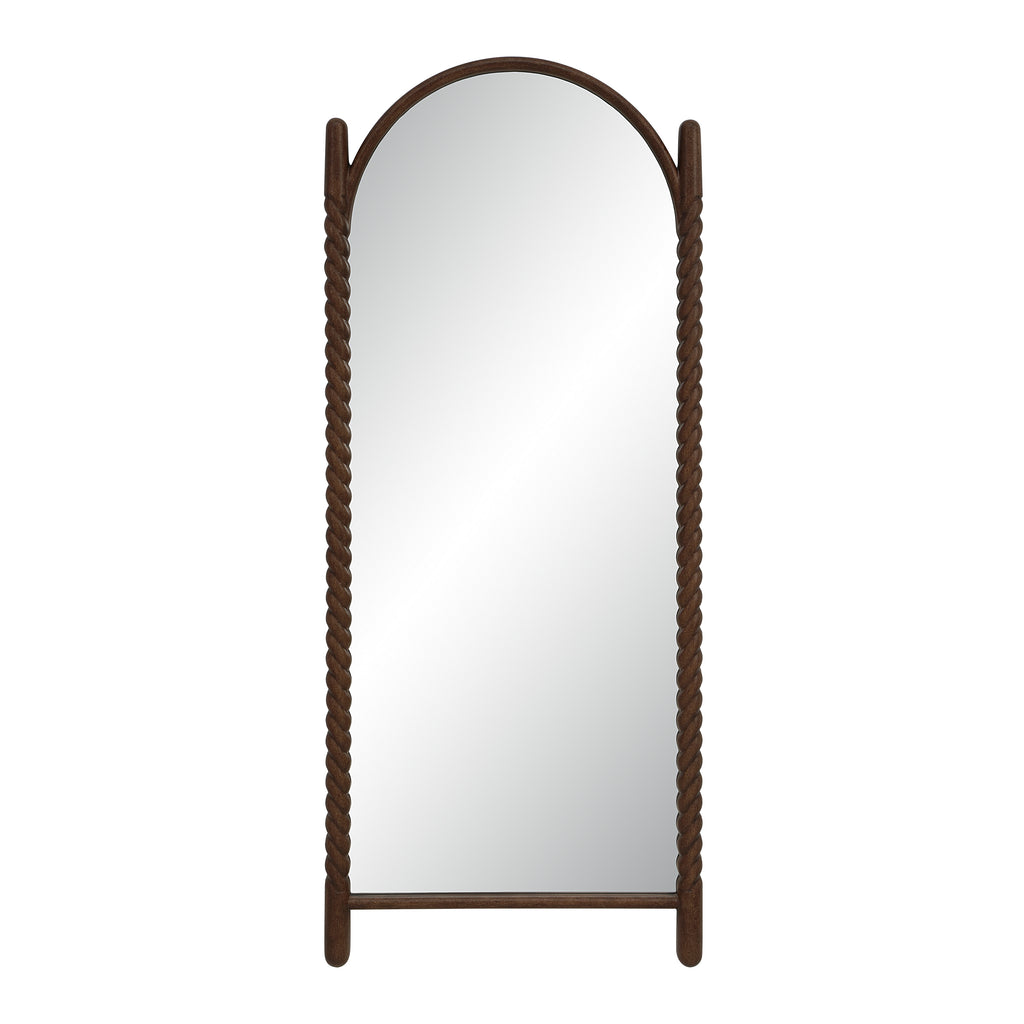 Ignatius wall mirror by Renwil, wood, walnut finish